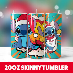 Christmas Stitch 20oz Tumbler Wrap 22 PNG Digital Download