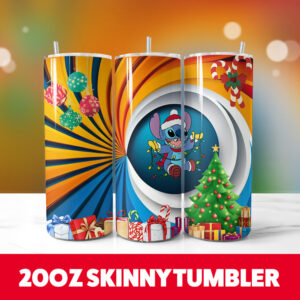 Christmas Stitch 20oz Tumbler Wrap 26 PNG Digital Download