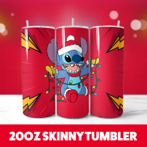 Christmas Stitch 20oz Tumbler Wrap 35 PNG Digital Download