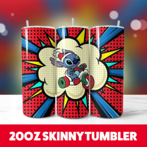 Christmas Stitch 20oz Tumbler Wrap 61 PNG Digital Download