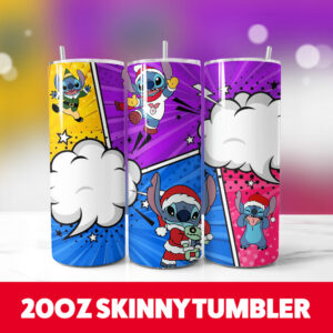 Christmas Stitch 20oz Tumbler Wrap 65 PNG Digital Download