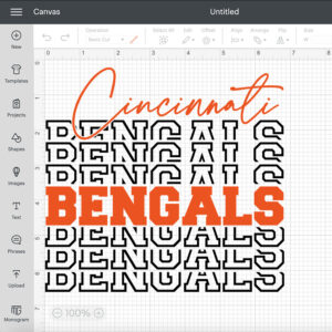 Cincinnati Bengals SVG NFL Football Team T shirt Retro Design SVG Cut Files 2
