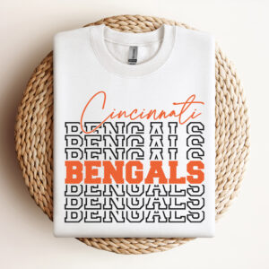 Cincinnati Bengals SVG NFL Football Team T shirt Retro Design SVG Cut Files 3