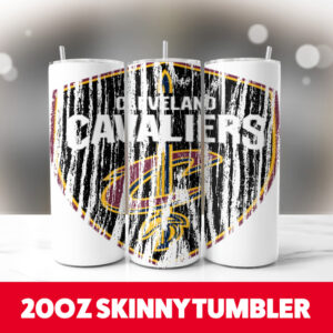 Cleveland Cavaliers Wood 20oz Skinny Tumbler PNG Digital Download 1
