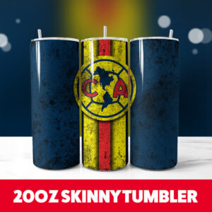 Club America 20oz Skinny Tumbler PNG Digital Download 1