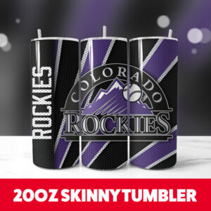 Colorado Rockies 20oz Tumbler Wrap PNG Digital Download 1