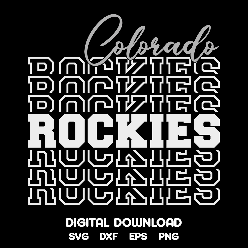 Colorado Rockies SVG • MLB Baseball Team T-shirt Design SVG Cut Files Cricut