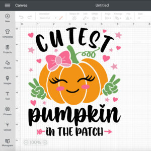 Cutest Pumpkin In The Patch SVG Retro Pumpkin Thanksgiving Fall Design SVG PNG 2