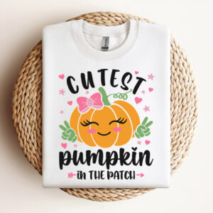 Cutest Pumpkin In The Patch SVG Retro Pumpkin Thanksgiving Fall Design SVG PNG 3