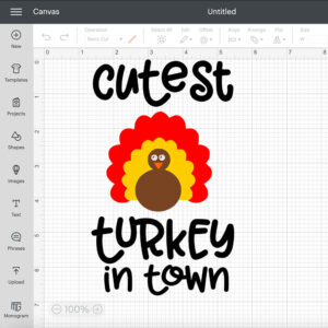 Cutest Turkey In Town SVG 2