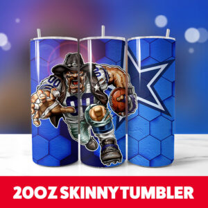 Dallas Cowboys 20oz Skinny Tumbler PNG Digital Download 1