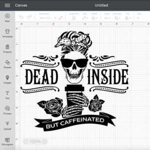 Dead Inside But Caffeinated SVG Mama Skeleton Needs Coffee SVG file 2
