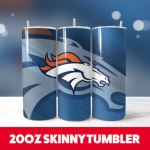 Denver Broncos 20oz Tumbler Wrap PNG Digital Download 1