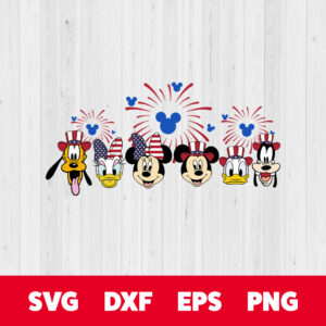 Disney 4th of July SVG 4th of july SVG Independence day SVG 1