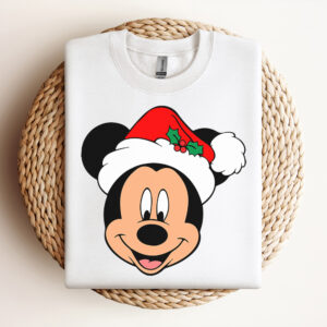 Disney Mickey Santa Hat SVG Mickey Mouse Head SVG 3