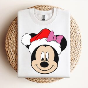 Disney Minnie Santa Hat SVG Minnie Mouse Head SVG 3