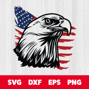 Eagle Through Flag SVG Eagle With Flag SVG Eagle USA SVG 1