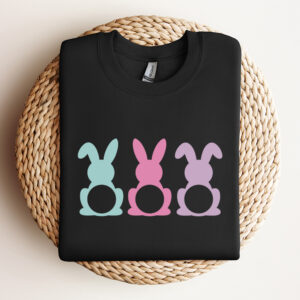Easter Bunny Monogram Silhouettes SVG 3