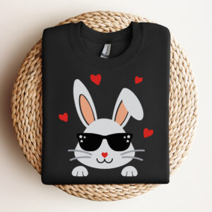 Easter Bunny SVG Rabbit Boy with Sunglasses Cricut file 3