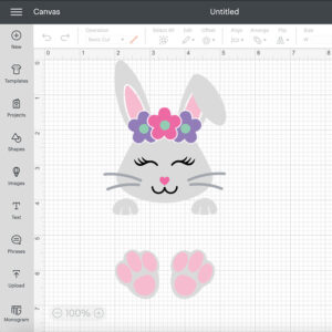 Easter Bunny for Girl Cute Easter Rabbit SVG file 2