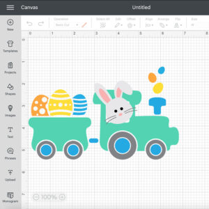 Easter Train with Eggs SVG Easter Truck SVG Cute Train with Bunny SVG 2