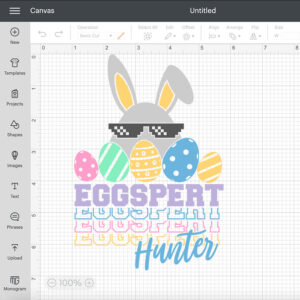 Eggspert Hunter SVG Funny Boy Bunny Easter SVG Cut Files Cricut 2