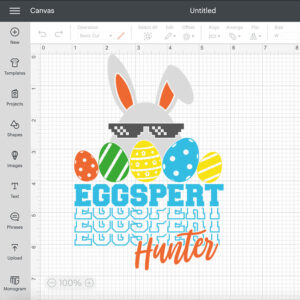 Eggspert Hunter SVG Funny Bunny Happy Easter SVG 2