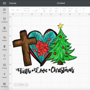 Faith Love Christmas PNG 2