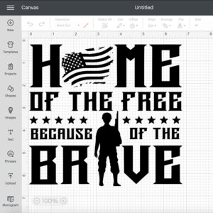 Home Of The Free Because Of The Brave SVG 2