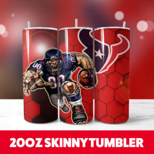 Houston Texans 20oz Skinny Tumbler PNG Digital Download 1