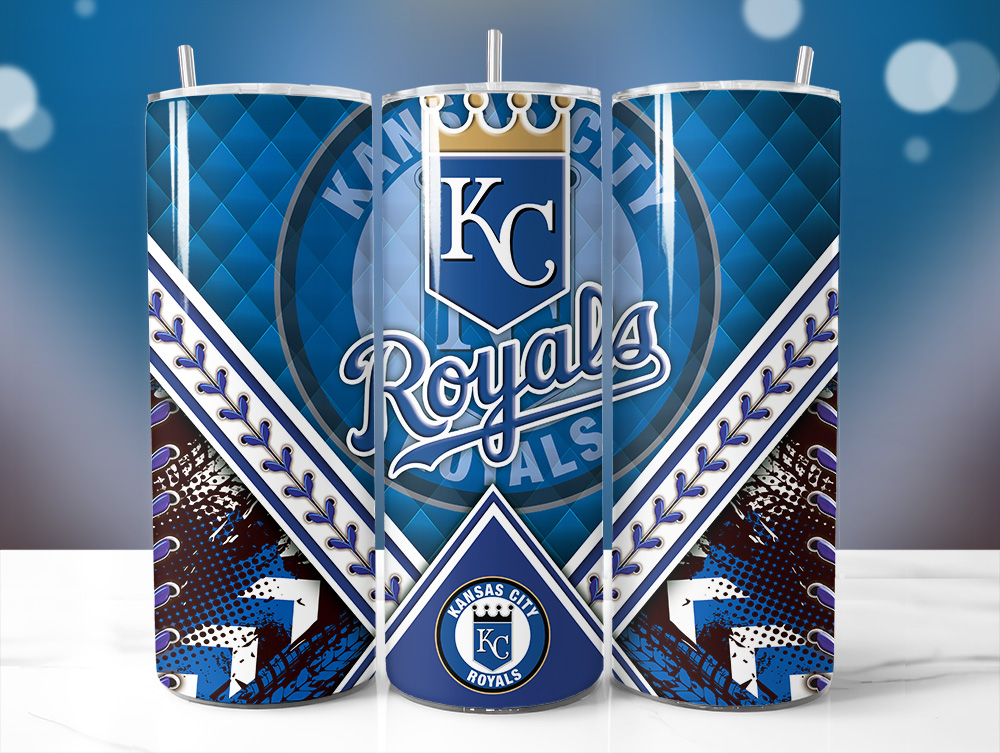 Kansas City Royals 20oz Tumbler Wrap, 20oz Tumbler Wrap Instant Download