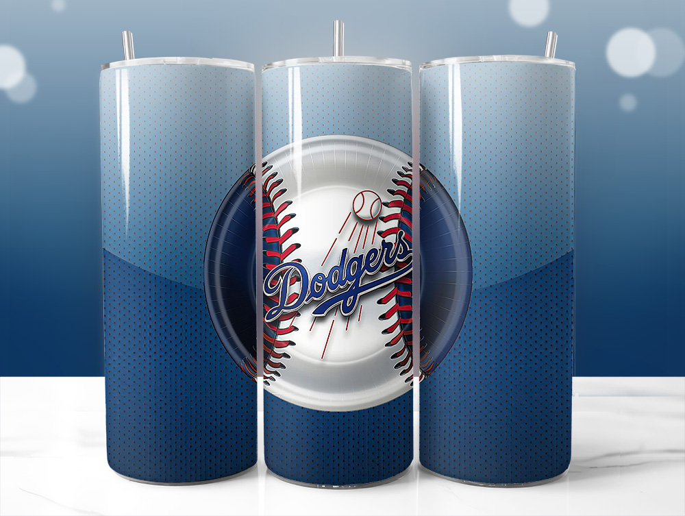 LA Dodgers SVG Tumbler Template Digital Download