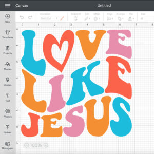 Love Like Jesus SVG Christian T shirt Retro Trendy Design SVG Cut Files Cricut 2