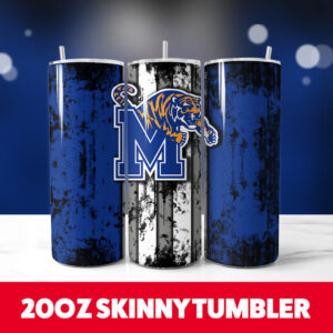 Memphis Tigers 20oz Skinny Tumbler PNG Digital Download 1