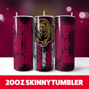 Montana Grizzlies 20oz Skinny Tumbler PNG Digital Download 1