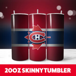 Montreal Canadiens 20oz Tumbler Wrap PNG Digital Download 1