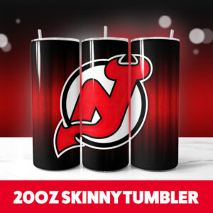 New Jersey Devils 20oz Tumbler Wrap PNG Digital Download 1