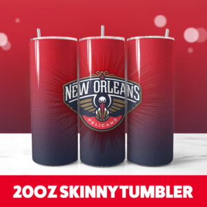 New Orleans Pelicans 20oz Tumbler Wrap PNG Digital Download 1