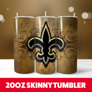 New Orleans Saints 20oz Tumbler Wrap PNG Digital Download 1