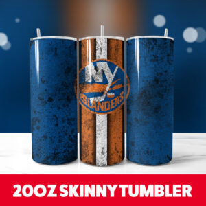 New York Islanders 20oz Skinny Tumbler PNG Digital Download 1