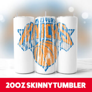 New York Knicks 20oz Skinny Tumbler PNG Digital Download 1