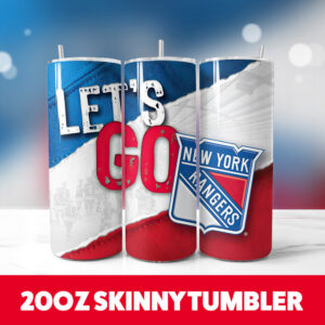 New York Rangers 20oz Tumbler Wrap PNG Digital Download 1