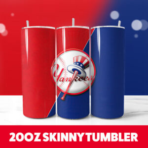 New York Yankees 20oz Tumbler Wrap PNG Digital Download 1