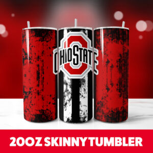 Ohio State 20oz Skinny Tumbler PNG Digital Download 1