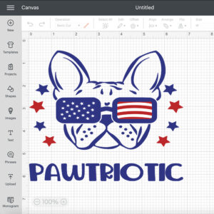 Pawtriotic SVG Bulldog SVG American Flag SVG 2