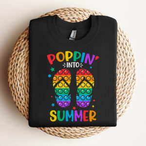 Poppin Into Summer SVG Summer in Flip Flops T shirt Design SVG Cut Files 3