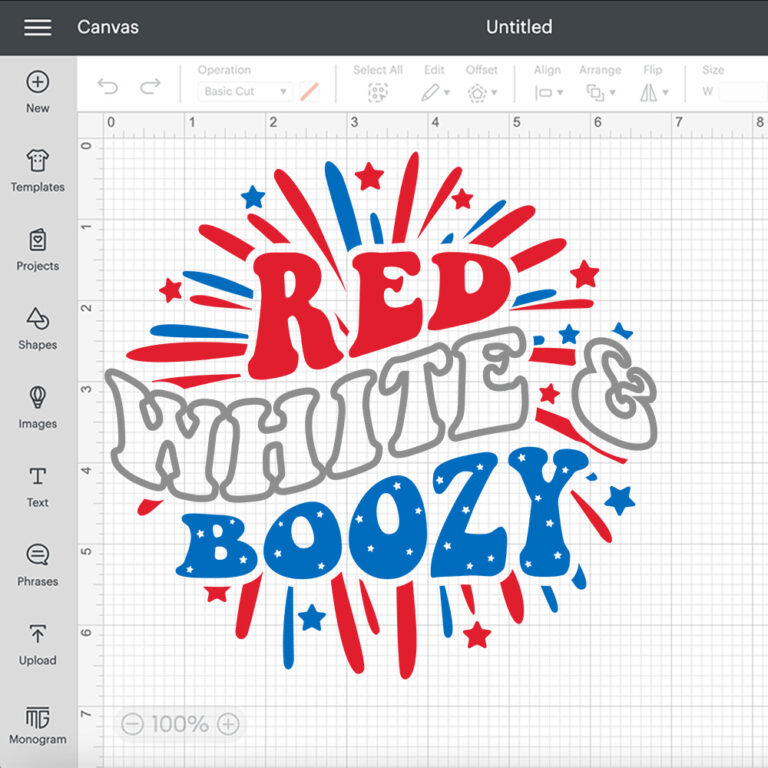 Red White Boozy SVG Fireworks T shirt Color Digital Design SVG PNG Cut Files 2