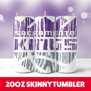 Sacramento Kings Wood 20oz Skinny Tumbler PNG Digital Download 1