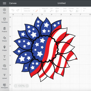 USA Sunflower SVG American Flag SVG 2