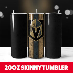 Vegas Golden Knights 20oz Skinny Tumbler PNG Digital Download 1